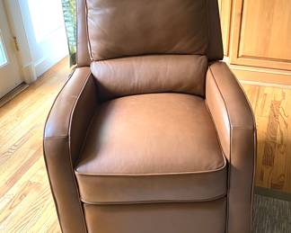 Leather swivel chair