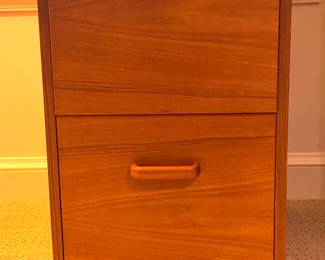 Teak file drawers