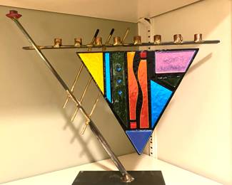 Handmade menorah