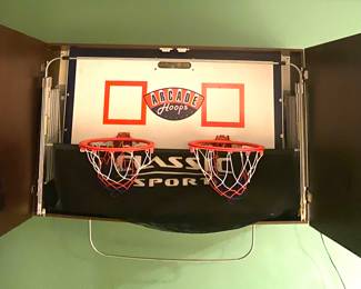 Wall mount basketball hoops