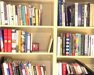 books throughout house