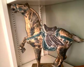 Carved wooden Chinese horse