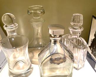 Collection crystal decanters (sold individually)