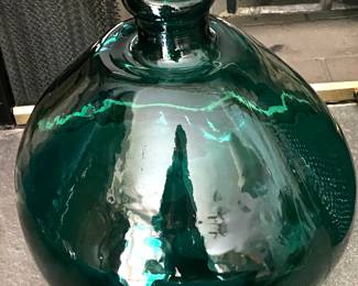Handblown glass bottle