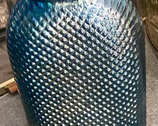 Opalescent glass jar 