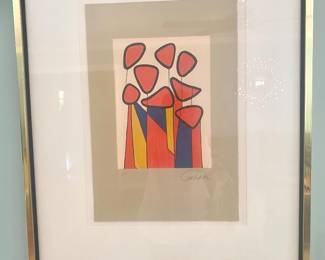 Alexander Calder/signed lithograph/Artist’s Proof /1970s