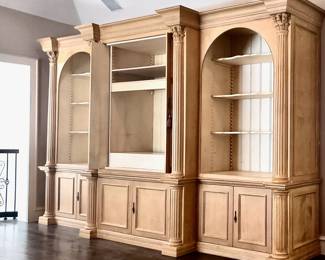 Beautiful "Custom" Media Cabinet--Comes Apart In 6 Pieces for Moving