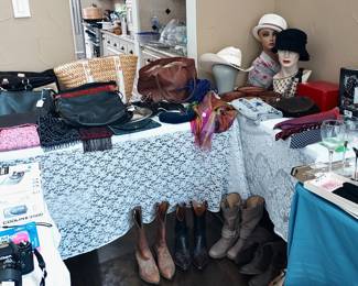 Purses--Coach, M. Kors, Banana Republic; Hats, Boots