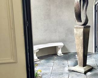 Garden Sculpture, 2-Piece, "Eternal Garden Loop" by Massarelli Artists