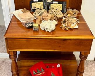 Cedar Desk and Several Items from The Holy Land