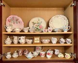 Collection of Vintage Creamer & Sugar Bowls
