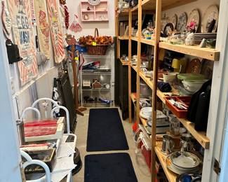 Garage, Walk-in Closet filled with Misc. Household Items