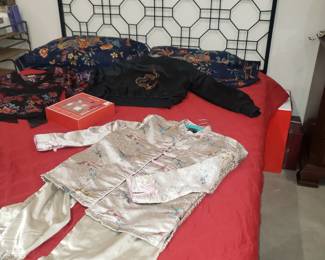 Queen Bed & Asian Clothes
