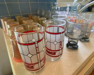 Vintage Coca Cola glasses 