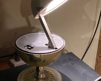 vintage globe desk light
