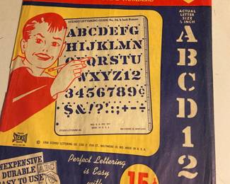 Vintage Stenso stencils