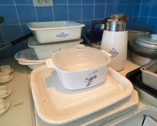 Cornflower Corning ware