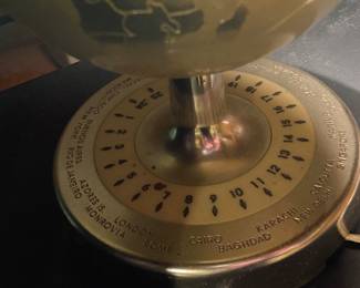 vintage globe desk light