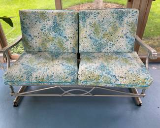 Vintage patio glider loveseat  