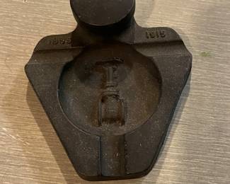 Antique ashtray -crane advertising 