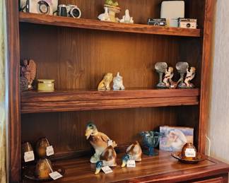 Vtg Amber Fairy Light A,B,C, Bone China Animal Figures