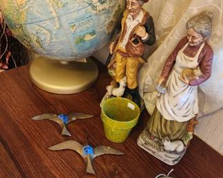 MCM Bird Wall Set, Rand McNally Soviet World Portrait Globe