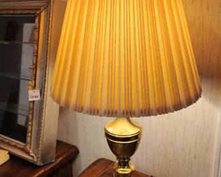 Table Lamp, Brass Rearing Unicorn