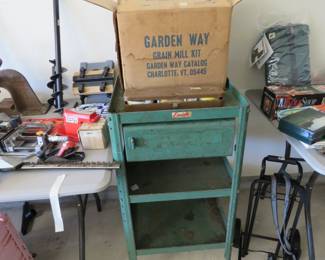 Vintage metal cart