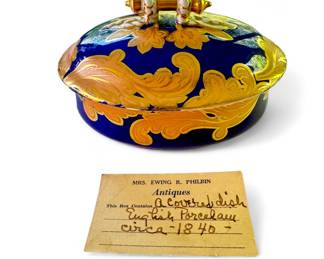 Porcelain covered dish by Bridgwood & Son - c. 1840