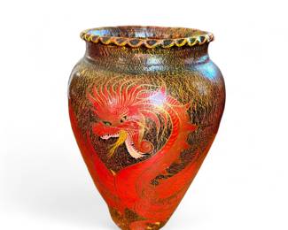 Large Asian floor vase