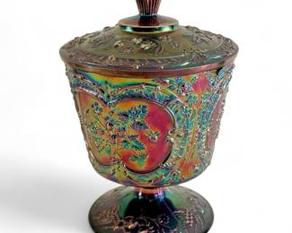 Carnival Glass Compote