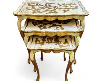 Florentine Gilted Nesting Tables