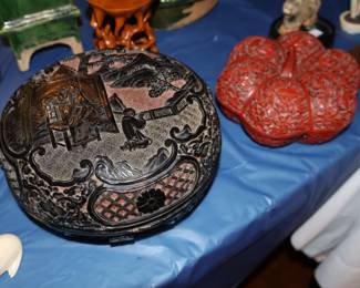 Black  and red cinnabar 