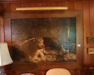 Very large cow painting 