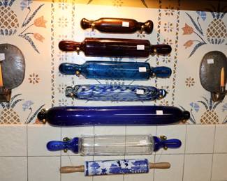 Glass rolling pins