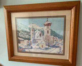 #59 Jane Reed Ross - Original Watercolor of Germany - 1990 $75.00
