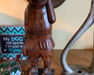 #115 Hand-Carved Christopher Columbus - 11" Tall $20.00