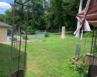 #174 Patio Aluminum Frame for Canopy (you remove bolted to concrete) - 10'x12' $100.00