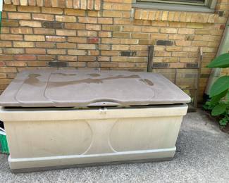 #172 Patio Suncrest Plastic Storage Container - 53x27x24 $25.00