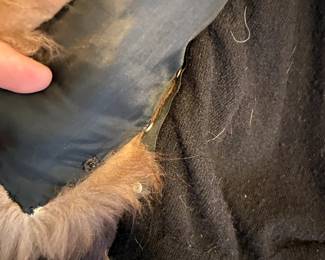 snap on fur collar #204 clothes Vintage Fur collar wool sweater size small $20.00