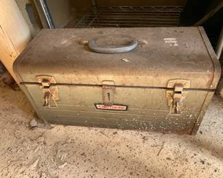 #153 Craftsman Metal Toolbox w/tray $30.00