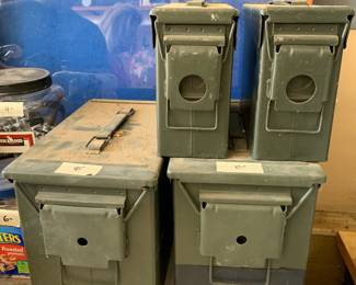 #181 Garage Lot of 4 Ammo Boxes $36.00