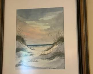 #100 Original of St. George Island Beach by Baxley Donact $75.00