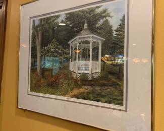 #53 Gazebo & Daylillies of Botanical Gardens by John Gattis 97/230 - $75.00