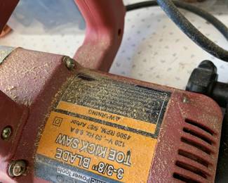 #180 Garage Chicago Electric power Tool 3 3/8" Blade Toe Kick Saw odal 94626 $25.00