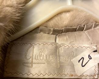 #198 coat blonde mink jacket size small $25.00