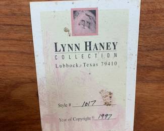 #166 Den- Art Lynn Haney Collection # 1017 in 1997 Santa Statue - Santa w/canoe & Basket $120.00