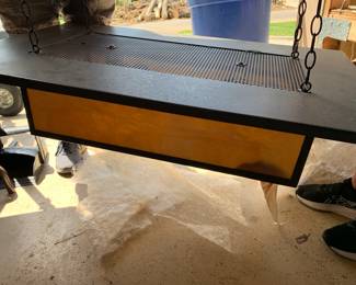 #179 Garage Mid-Century Hanging Tiffany Style Light - 24x63x10(base) w/adjustable Chain $150.00