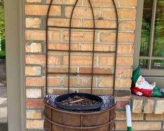 #171 Patio Iron Wall Planter - 17x37 $30.00
