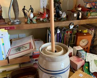 #106 No 2 Churn from Marshall Texas w/churn& Lid $35.00